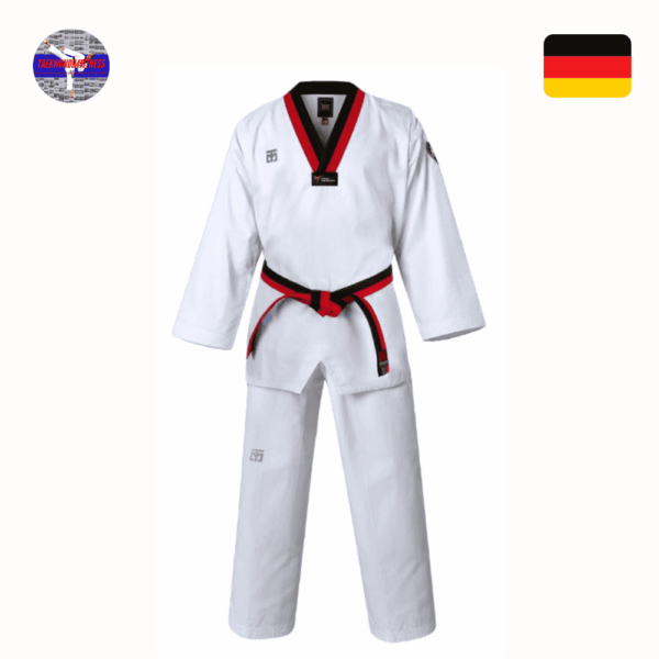 Mooto Korea Taekwondo MTX S2 Grundlegende Uniform Poom Neck Dobok WTF genehmigt MMA Kampfkunst Karate Jujitsu Gym School Academy Match Poomse Trainingsuniformen