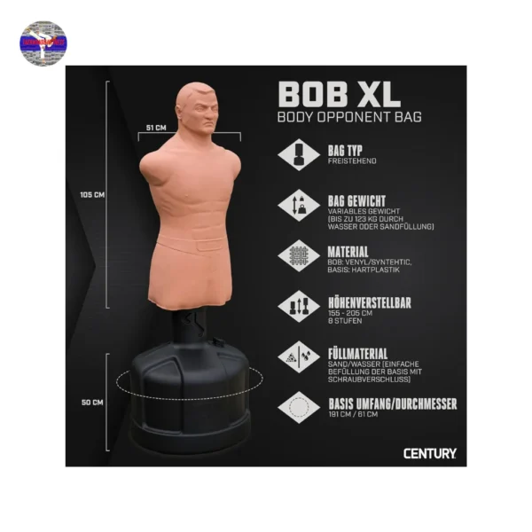 Century BOB XL with Base Unit | Training Mannequin Bag - Image 3
