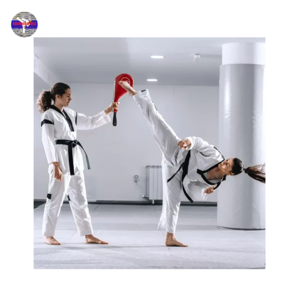 2 Pack Taekwondo Kick Pads for Martial Arts Training - Red Kickboxing Striking Target Pads