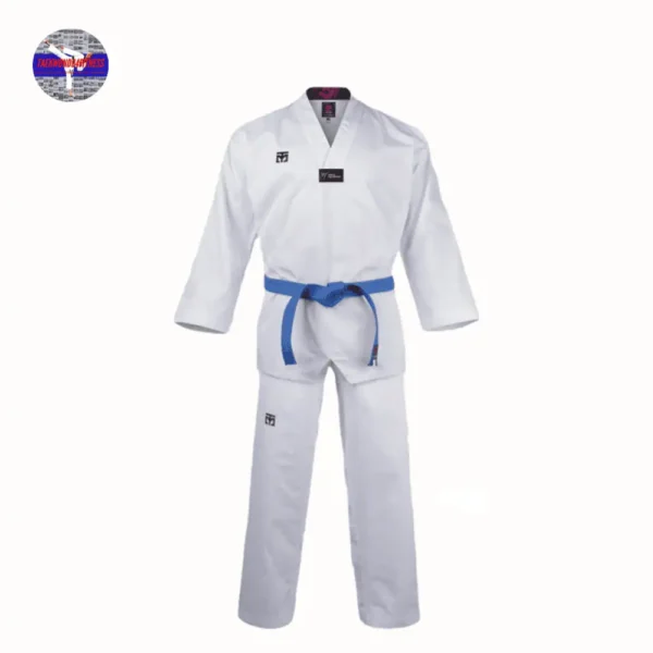 Mooto Korea Taekwondo BS4.5 Dobok White Neck WT Logo TKD Martial Arts MMA