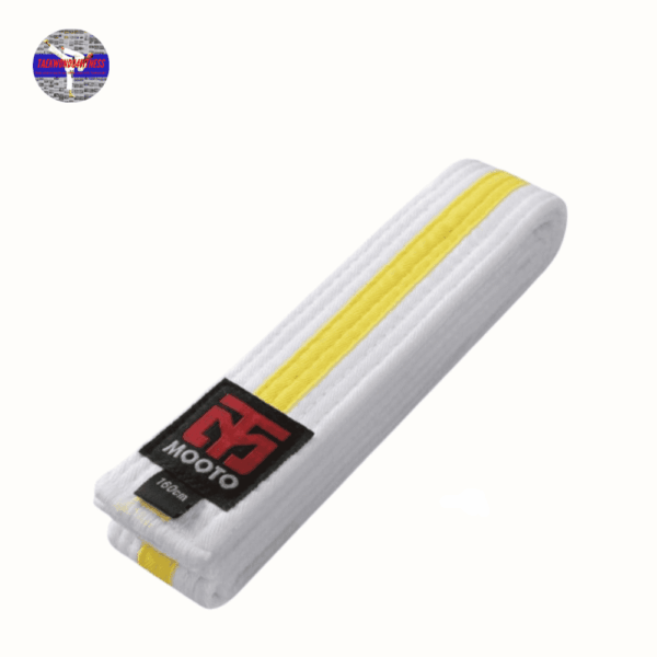 MOOTO Korea Taekwondo Stripe Colour Belt Single Warp(Width 4cm) MMA Martial Arts Hapkido Karate Gym School Academy