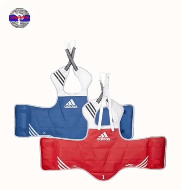 adidas Unisex's WT Taekwondo Martial Arts TKD Body Protector Chest Guard, Blue