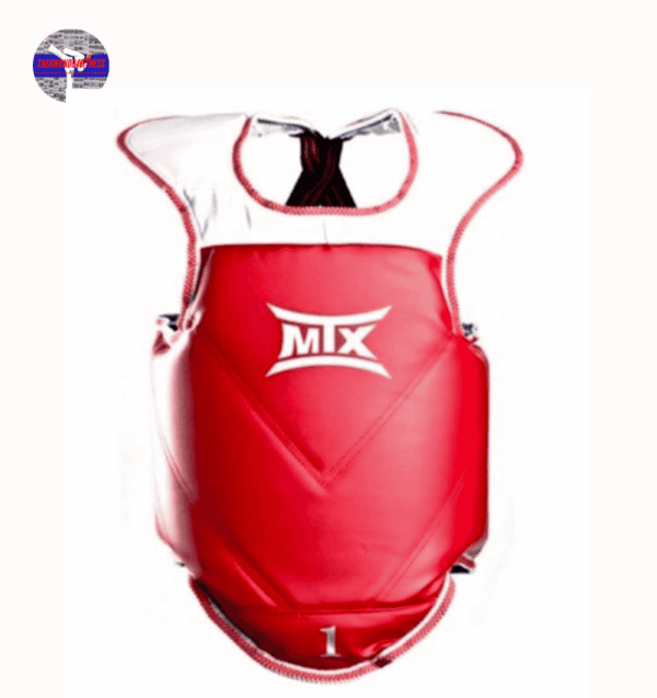 MOOTO MTX Taekwondo Reversible Chest Guard WTF/CE/KTA Approved Protector (XXS)