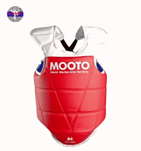 Mooto Korea Taekwondo Reversible Chest Guard (1 EA) Approved Protector Gear MMA UFC Martial Arts Kickboxing Gym Academy School