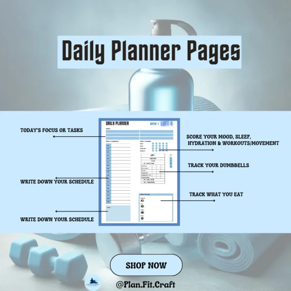 LIIFT 4 Planner 2.0 – 8-Week Fitness Journal | Meal & Workout Tracker (A4, A5) - Image 7