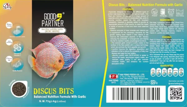 GOOD PARTNER Purify Series Discus Fish Food - Tropical Sinking Pellets for Angelfish, Cichlids, and More, 2.65 oz (Pack of 1) - Image 2