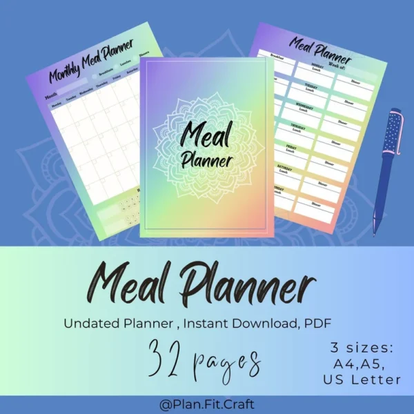 Colourful Meal Planner - Organize Your Meals with the Eat Your Rainbow Journal - Image 2