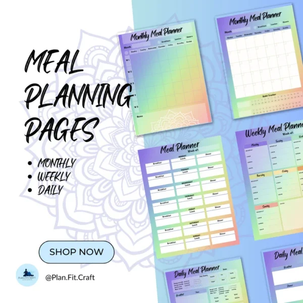 Colourful Meal Planner - Organize Your Meals with the Eat Your Rainbow Journal - Image 3