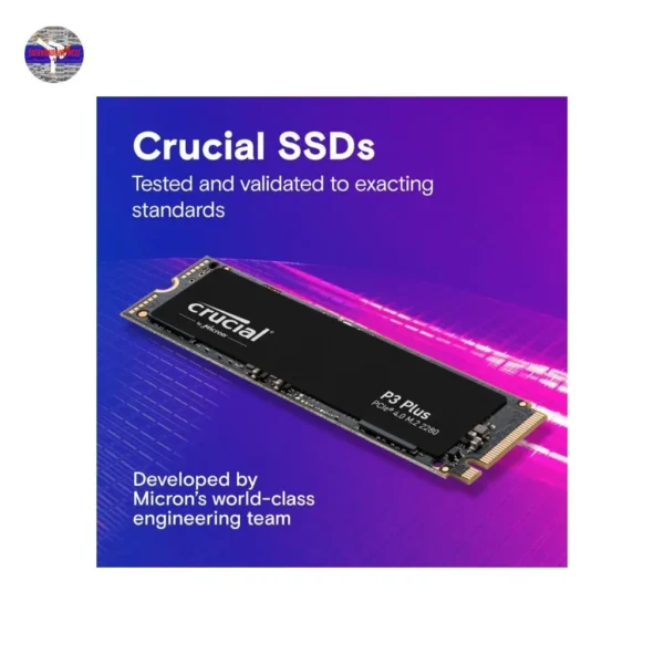 Crucial P3 Plus 4TB PCIe Gen4 NVMe M.2 SSD – Up to 5000MB/s, 3D NAND Storage for Desktop & Laptop - Image 5
