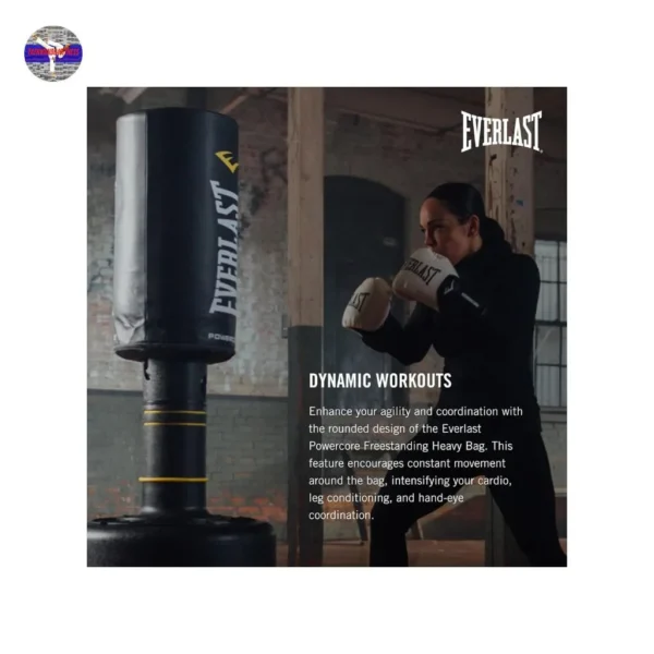 Everlast Powercore Freestanding Punching Bag – Heavy Duty Indoor Training Bag - Image 6