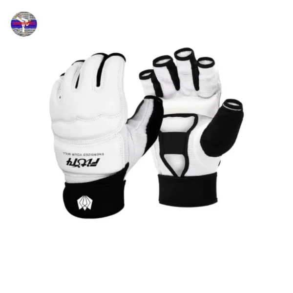 FitsT4 Half Mitts MMA Training Gloves – Boxing, Kickboxing, Taekwondo, Muay Thai, Sparring & Grappling – Wrist Wrap Support – PU Leather – For Men, Women & Kids - Image 10