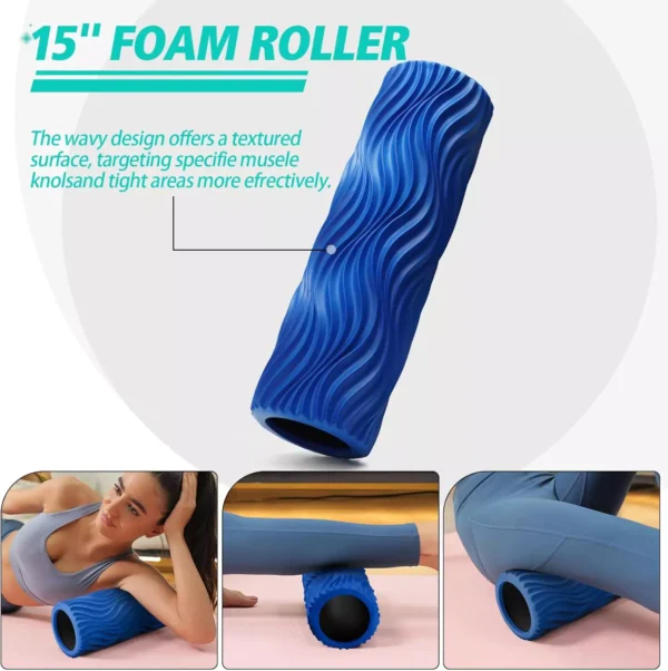Krightlink 5-in-1 Foam Roller Set | Deep Tissue Muscle Massage & Recovery Kit - Image 2