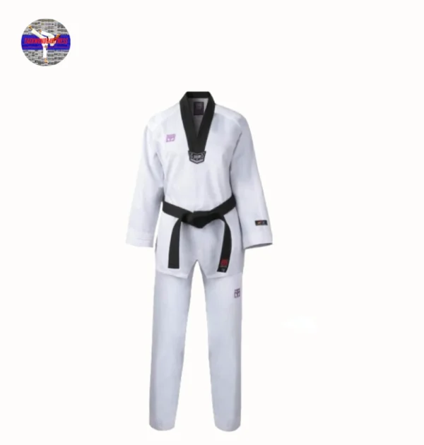 MOOTO Korea Taekwondo 3F Woman Uniform Black V-Neck Female Girl MMA Martial Arts Karate Hapkido Uniforms