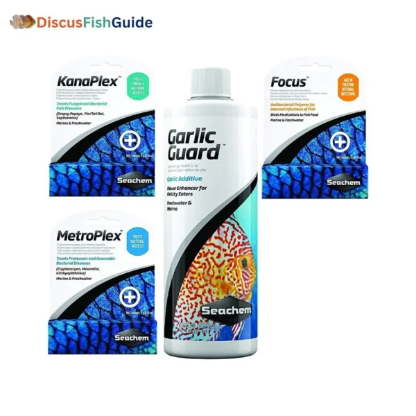 Ultimate Seachem Aquarium Treatment Bundle – MetroPlex, KanaPlex, Focus & GarlicGuard