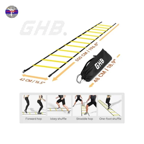 ProSpeed 20FT Agility Ladder – 12 Adjustable Rungs with Carry Bag - Image 4