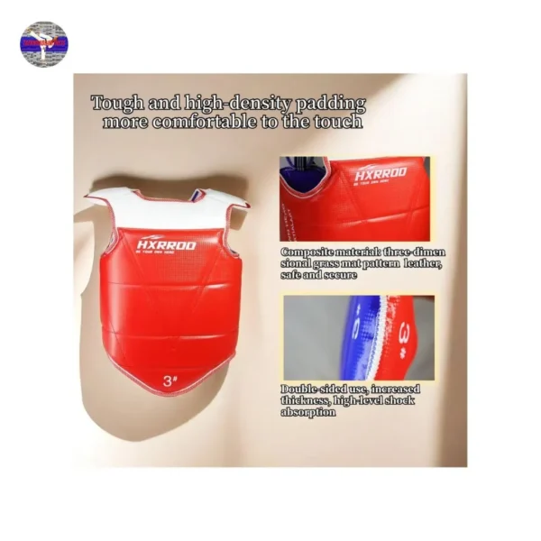 HXRROO Reversible Taekwondo Chest Protector – Olympic-Standard Sparring Hogu - Image 3