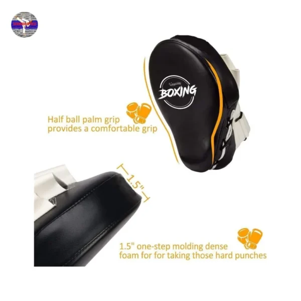 Valleycomfy Curved Boxing Focus Mitts – Leatherette Training Pads - Image 3