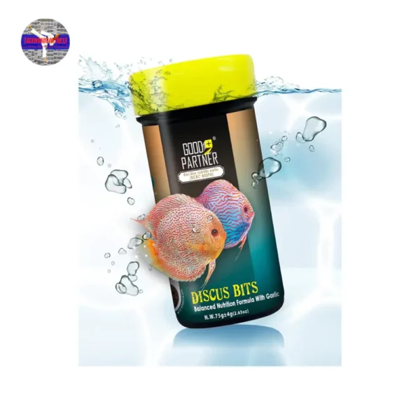 GOOD PARTNER Purify Series Discus Fish Food - Tropical Sinking Pellets for Angelfish, Cichlids, and More, 2.65 oz (Pack of 1)